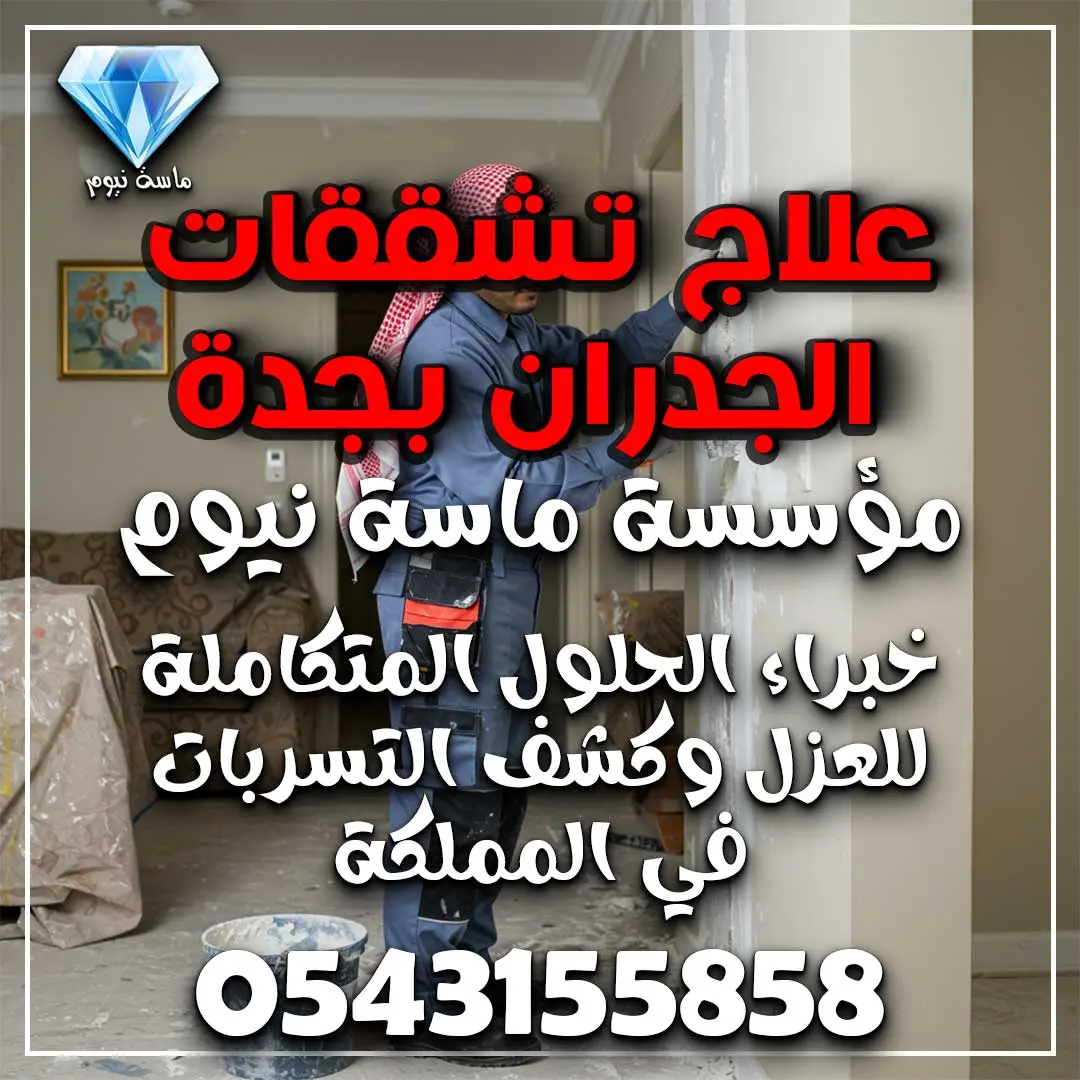 علاج تشققات الجدران