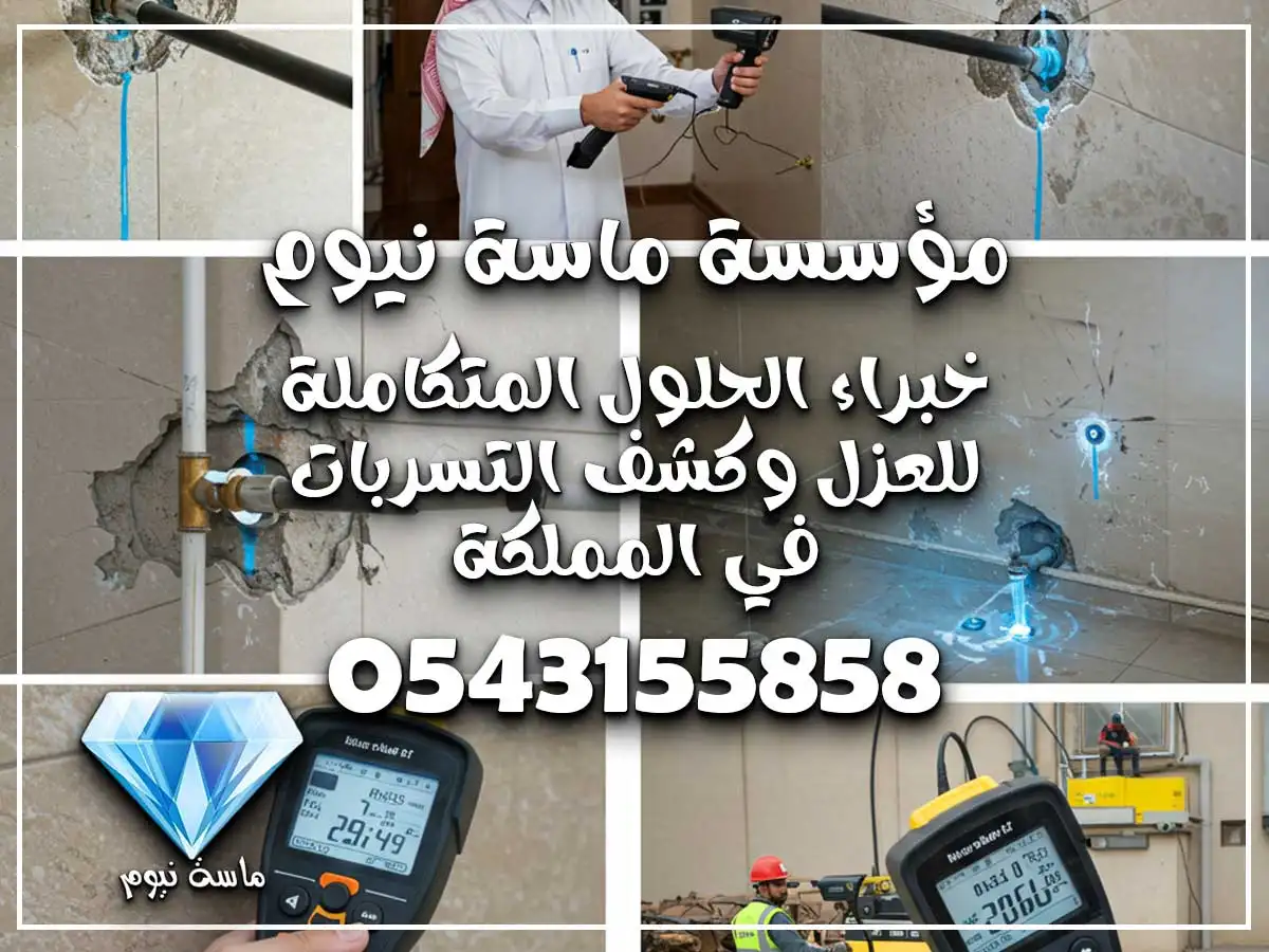 كشف تسربات المياه في حي العوالي