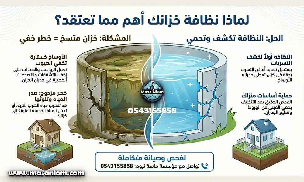 نظافة خزانات المياه بجدة